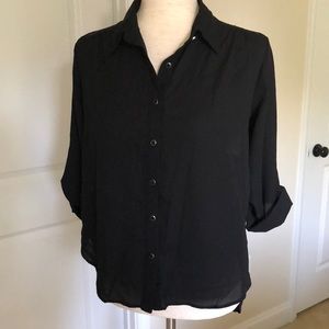 Black Top with Lace in the back